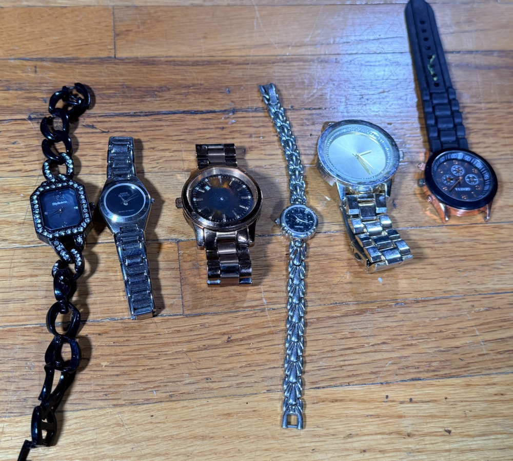 Lot of 6 Fashion Watches Anne Klein Style & Co Geneva Michael Kors Parts Repair